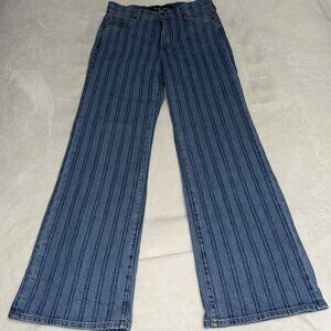Women’s Veronica Beard Crosbie Wide Leg Loaffer High Risible Striped  Size 29